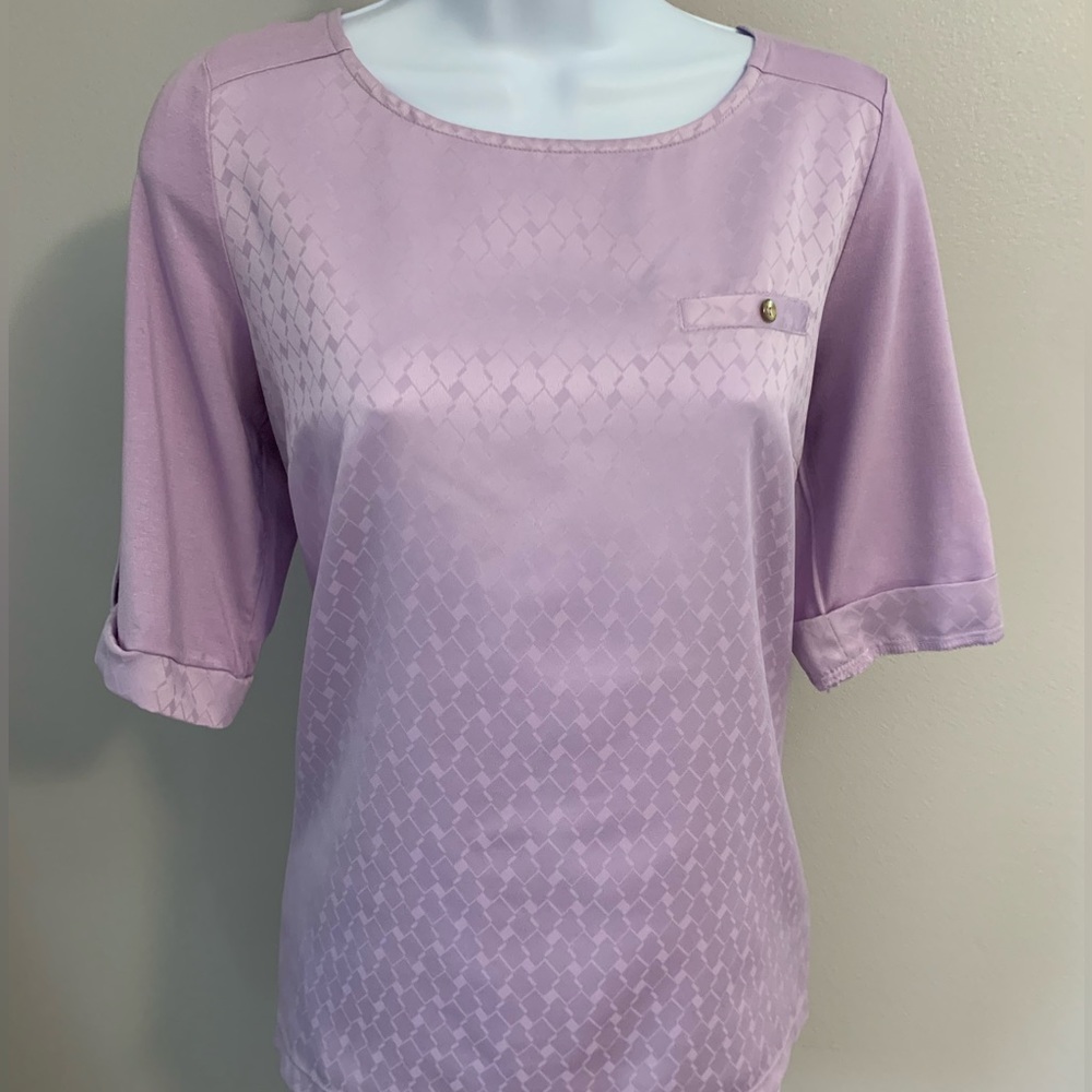 The Limited Satin Look Lilac Top